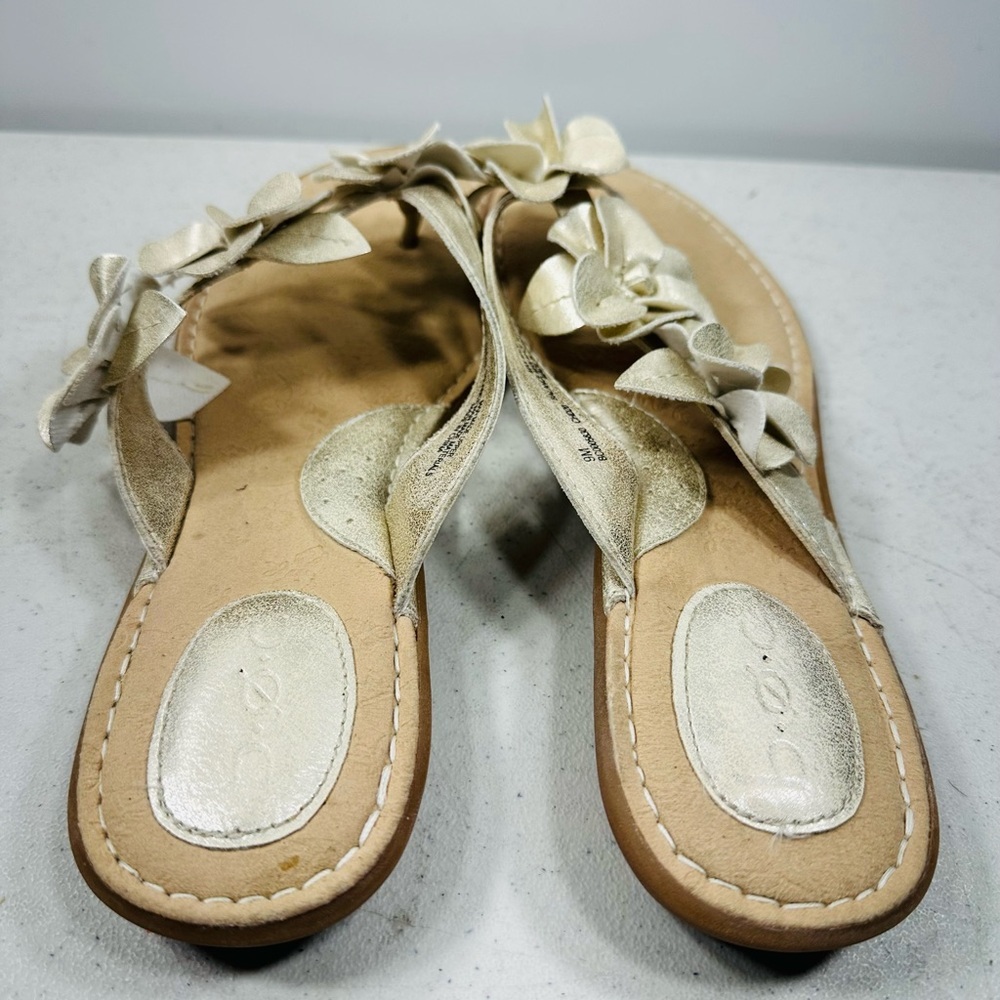 B.O.C WOMEN Thong Sandals Floral Bow Flats shoes sz 9 - Picture 4 of 7